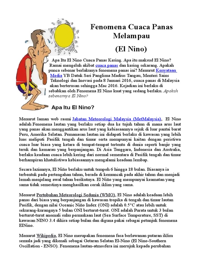 Fenomena Cuaca Panas Melampau Pdf