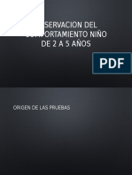 Observacion Del Comportamiento Niño de 2 a 5