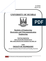 Mumbai University BE EXTC Syllabus (Credit Based System)