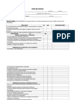 Lista de Cotejo para Evaluar A Un Prácticante