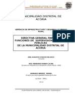 Directiva General Para Funciones de Supervision