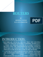 Routers: BY Abhijeet Nayak Ece-Viii Semester