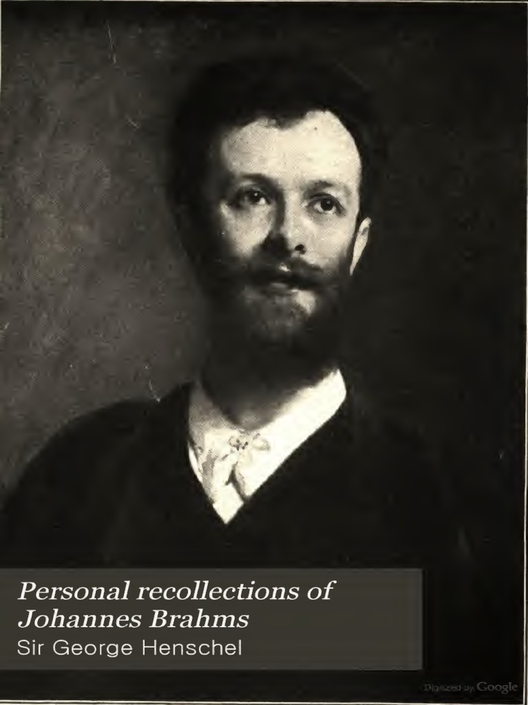 Brahms Cartas, Recopila George Henschel PDF | PDF | Johannes Brahms |  Robert Schumann