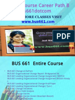 BUS 661 Course Career Path Begins Bus661dotcom