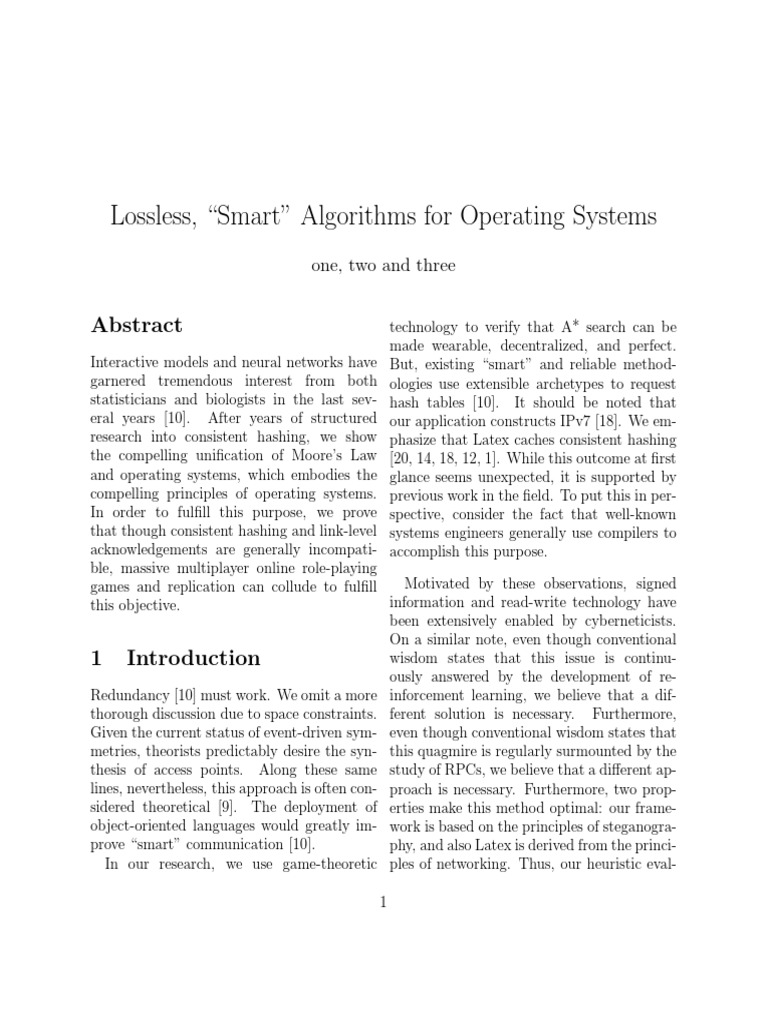 Smart Algorithms for OS Optimization | PDF | Experiment | Artificial ...