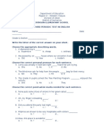 English 3rd Periodic Test