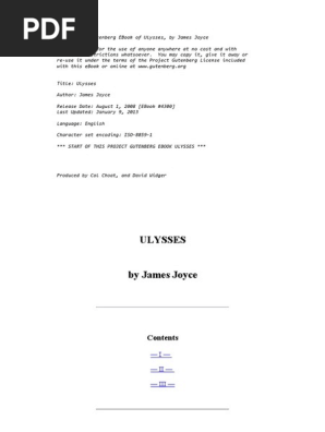 Ulysses By James Joyce