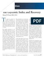 Glycemic Index and Recovery