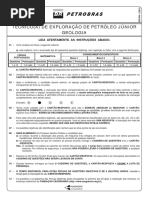 Prova 32 - Técnico(a) de Exploração de Petróleo Júnior - Geologia