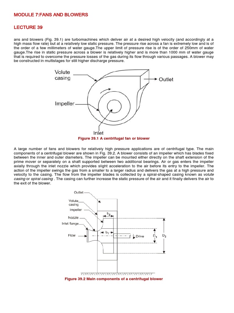 Overview of Fans and Blowers | PDF | Mechanical Fan | Phases Of Matter