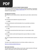 100 SQL Formulas Each Student Should Know