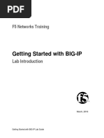 F5 - Getting Started Lab Introduction