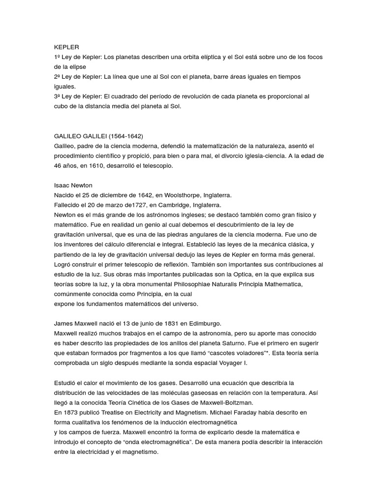 5 Padres de La Fisica PDF Ligero Isaac Newton