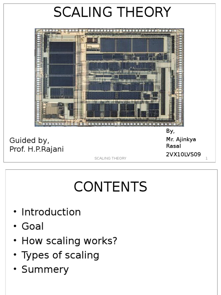 Understanding Scaling Theory in Devices | PDF | Technology & Engineering