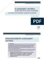 Assessment Criteria