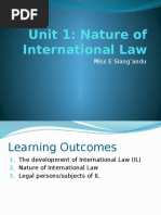 Unit 1 Nature of International Law