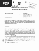 Terri "Missy" Bevers Warrant