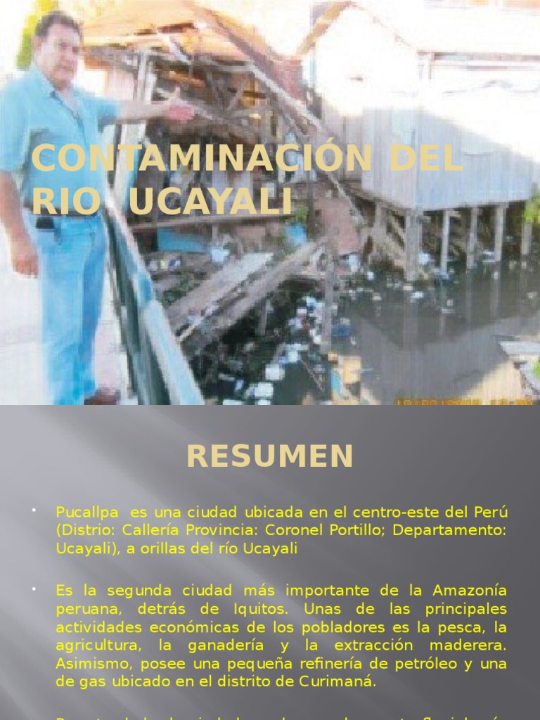 Contaminación del Río Ucayali en Pucallpa | PDF | Agua | Residuos