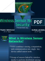 Wireless Sensor Network & Security: Presented by