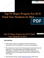 Top 53 Major Projects For ECE Final Year Students in 2014