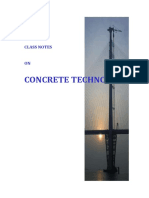 Essential Class Notes on Concrete Technology