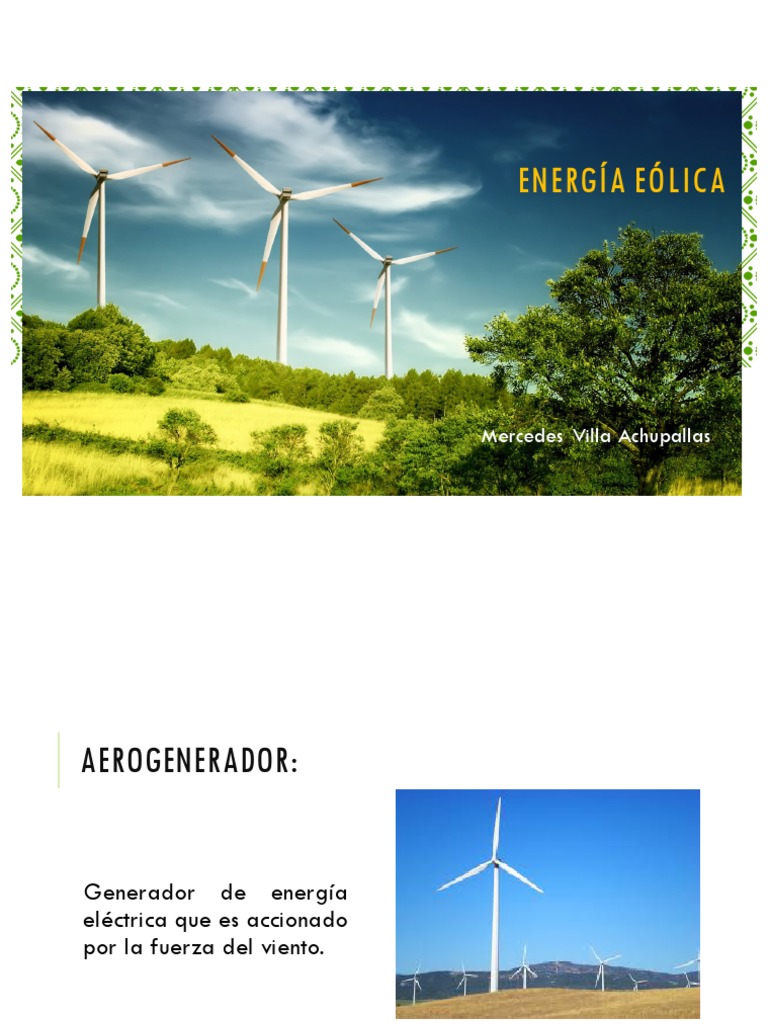 Tipos y Componentes de Aerogeneradores | PDF | Turbina eólica | Naturaleza