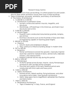research essay outline