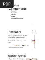 Passive Components: Resistors Capacitors Inductors Diodes Interface Components