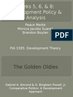 Weeks 5, 6, & 8: Development Policy & Analysis: Peace Medie Monica Jacobo Suarez Brandon Boylan