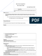 Learning Plan For Microteach 1