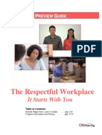 The Respectful Workplace: It Starts With You