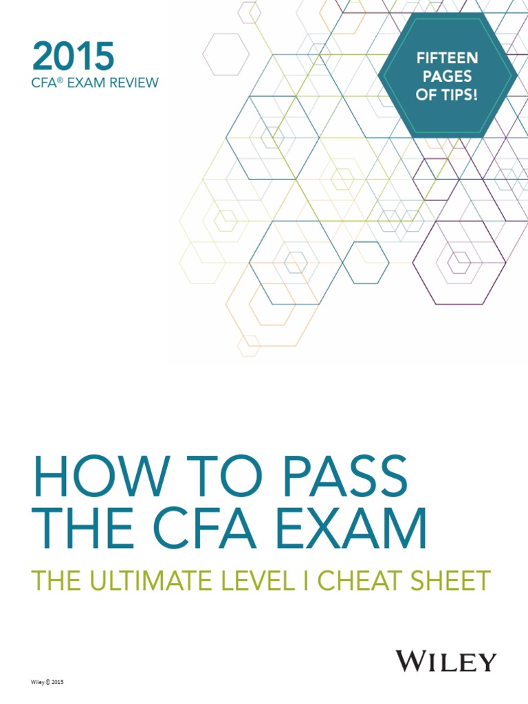 How To Pass The Cfa Exam PDF | PDF | Internal Rate Of Return | Net ...