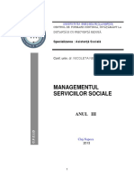 Managementul Serviciilor Sociale PDF