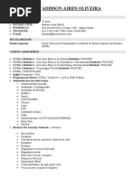 Curriculo Adisson 2016