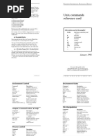 Unix Commands Reference Card: Working With NFS Files