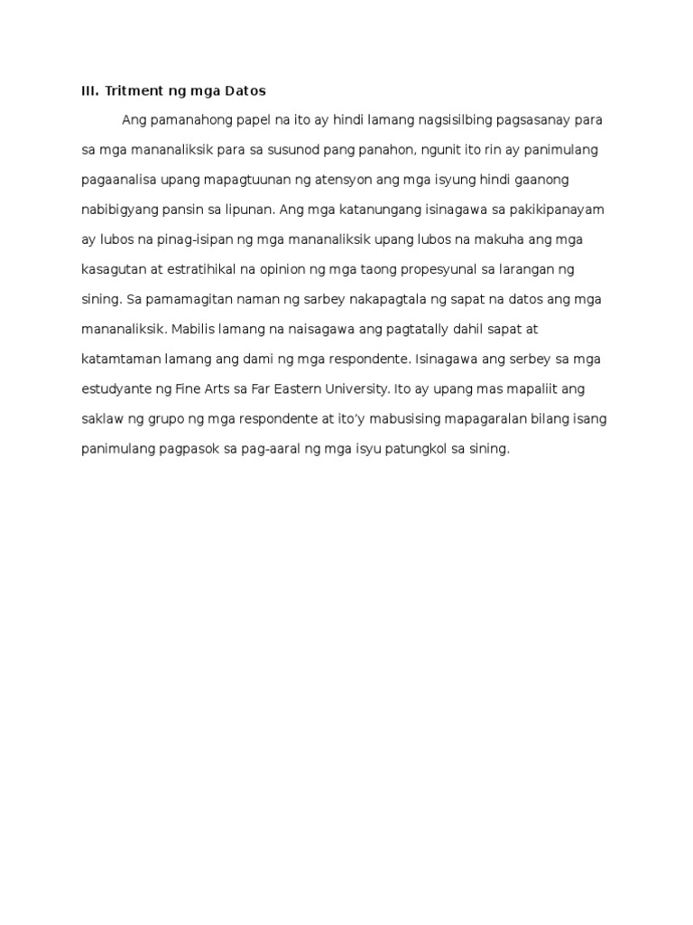 Tritment NG Mga Datos PDF