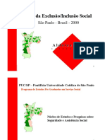 Mapa2000 MAPA DA EXCLUSÃO/ INCLUSÃO SOCIAL SÃO PAULO BRASIL 2000 ALDAÍZA SPOSATI