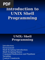 Introduction To UNIX Shell Programming