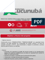 Presentación Proyecto Termocucunubá COLOMBIA 2015