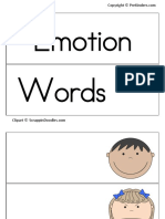Emotions Word Cards Blank