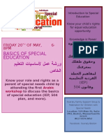 Basics of Special Education: Friday 20 of May, 6-8PM