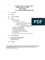 Classified Staff Advisory Council (CSAC) Tuesday, May 11, 2010 2:00 - 3:00pm UW-La Crosse, Room 325 Graff Main Hall