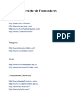 Lista Complementar de Fornecedores PDF