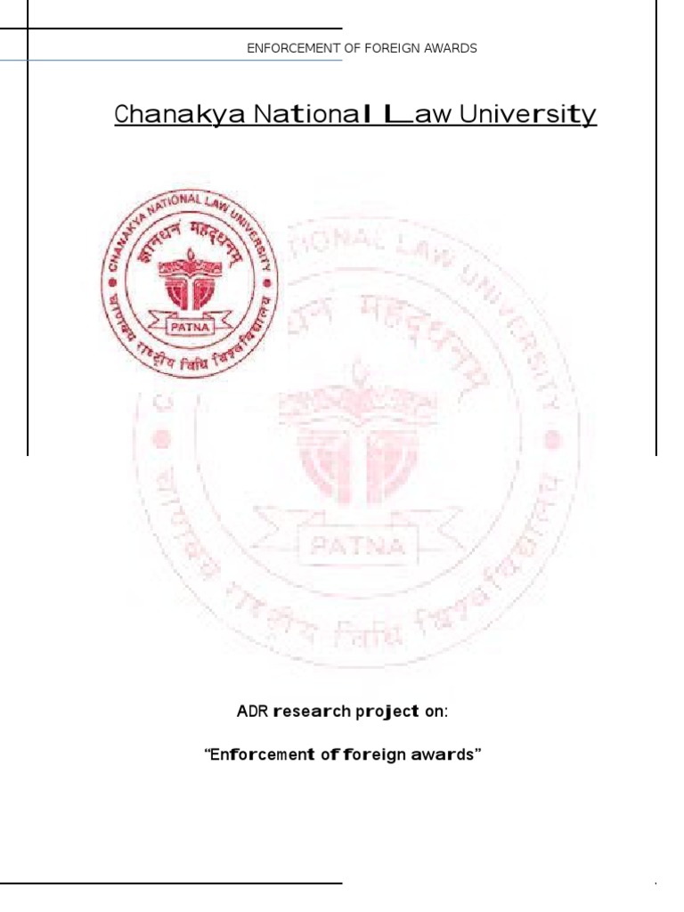 ADR Project | PDF | Arbitration | Public Policy Doctrine
