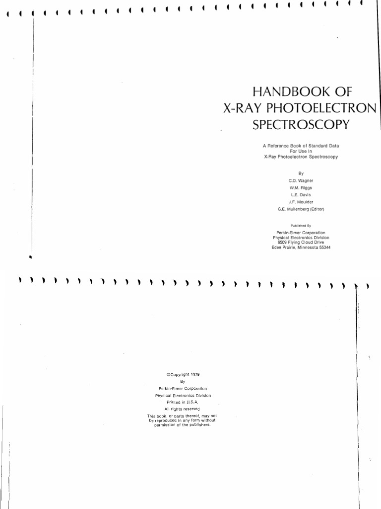 (John F. Moulder) PHI Handbook of XRay Photoelectron Spectros PDF X