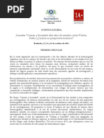 Convocatoria Jornadas Crimen y Sociedad