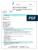 Material Safety Datasheet: (According To 1907/2006/EC, Art. 31 REACH, 1272/2008/EC (CLP) and 453/2010/EC)