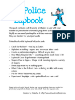 Police Lapbook and Printables