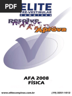 Prova AFA RESOLVIDA -FÍSICA 2008
