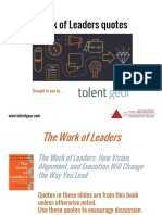 Work of Leaders Quotes